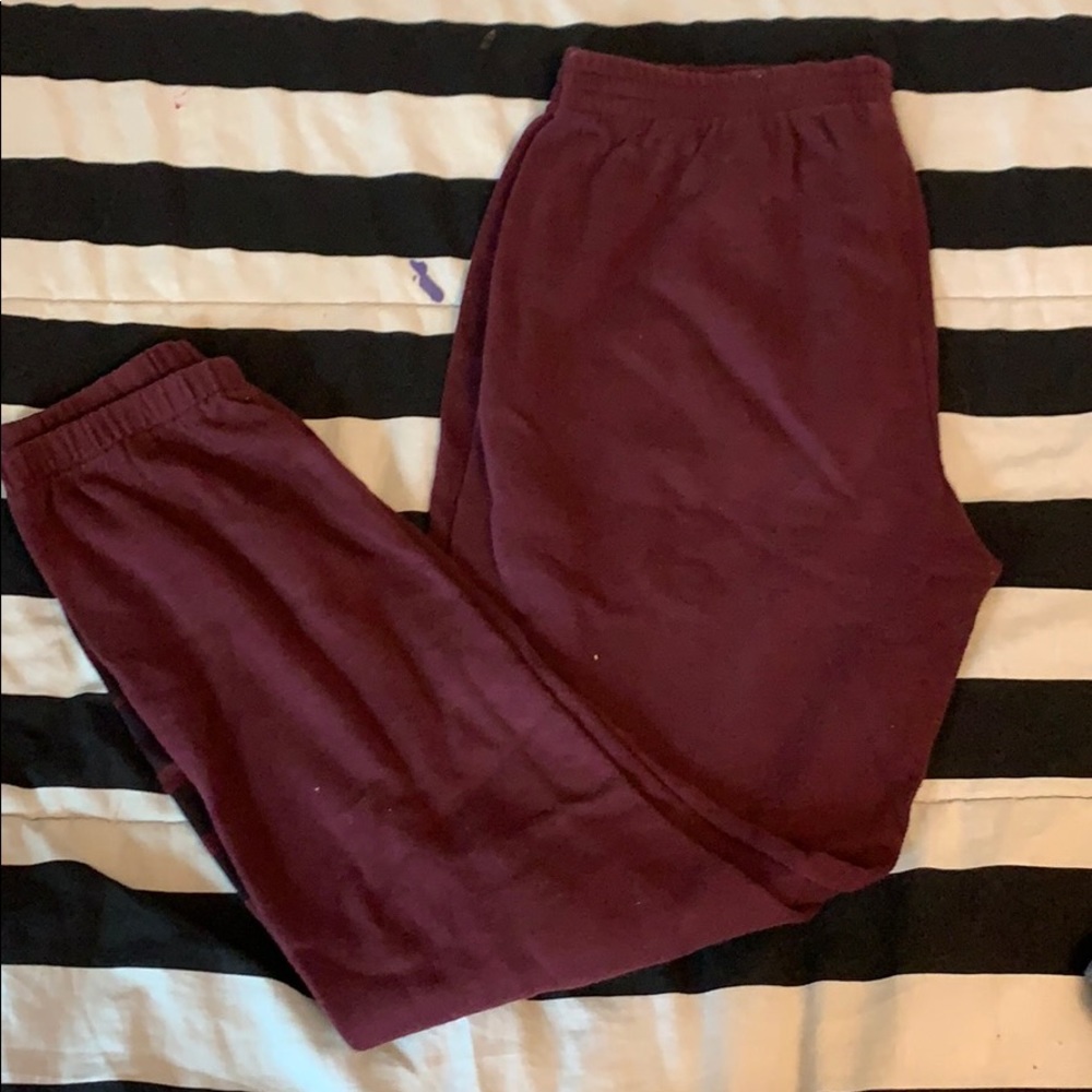 PINK maroon joggers